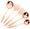 Purecopper Juego de utensilios de cocina de cobre puro de 5 piezas, elegantes accesorios de cocina de cobre, juego de utensilios de cocina para el hogar o restaurante (5)