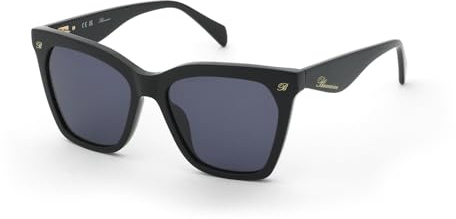 Blumarine Women's Sunglasses SBM901 0700 Glossy Black 55/17/140