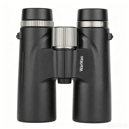 Warmax Fernglas, Warmax-Fernglas, 12 x 42 cm, hohe Vergrößerung, ideal für Vogelbeobachtung, Reisen, Sternenbeobachtung, Jagd, breitere Sicht, Konzerte (schwarz)