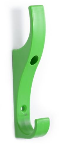 Toughook Original Unbreakable Hooks 10 Pack (Fern Green) Tough Heavy Duty Plastic Hook, Wall Mounted Pegs for Bathroom, Kitchen, Bedroom, Bag, Hat, Coats. Kid-Friendly Design for School, Home & Office