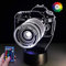 3D Kamera Illusions LED Lampen Fernbedienung 7/16 Farbwechsel Acryl berühren Tabelle Schreibtisch-Nacht licht mit USB-Kabel für Kinder Schlafzimmer Geburtstagsgeschenke Geschenk