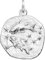 trendor Sternzeichen Fische 925 Silber 20 mm Anhänger Tierkreiszeichen für Damen, Herren und Kinder, 08453-03