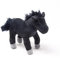 Cornelissen - 1017210 - Pferd, schwarz, Plüsch, Stofftier, 19cm, Waschbar bis 30 Grad