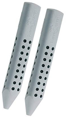 Faber-Castell Radiergummi Grip grau 2 Stück