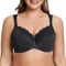 MELENECA Women's Minimizer Bra Full Coverage Plus Size Underwire Lace Comfort Cushion Strap Black 36DD