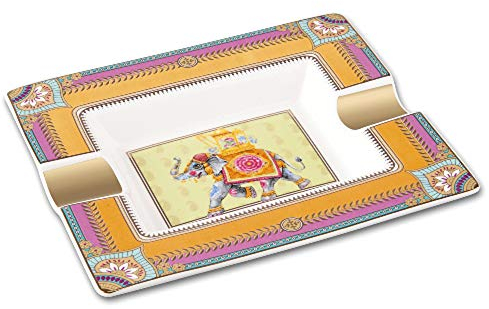 Zigarrenascher Porzellan New Bone China Angelo Elefant Cigarrenascher 2 Ablagen
