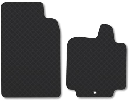 Smart Fortwo (2007-2014) 3mm Rubber Car Mats | Tailored Fit Durable Floor Mats Full Coverage Protection Waterproof Accessories Easy Clean Anti Slip Made in the UK