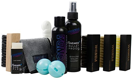Wonda Products | Wonda Super Kit 10-teiliges Schuh-Pflege & Schuh-Reinigung-Set für Sneaker & empfindliche Materialien