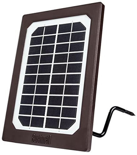 Bushnell - Solarpanel für Trail-Kamera – hält die Batterien Ihrer Trail-Kamera länger – kompatibel mit Core, Prime, Impulse, CelluCore und Aggressor Trail-Kameras – 119986C