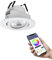 EGLO connect.z Smart-Home LED Einbaustrahler Saliceto-Z, Ø 88 mm, ZigBee, App und Sprachsteuerung Alexa, Lichtfarbe (warmweiß-kaltweiß), RGB, dimmbar, Alu Einbauspot weiß