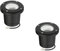 ledscom.de 2 Stück Bodeneinbauleuchte BOFU für außen, IP67, schwenkbar, schwarz, rund, 150mm Ø, 1x GU10 max. 15W