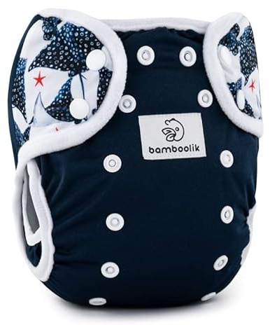 Bamboolik DUO | Überhose | Druckknöpfe | Nappy Liners | waschbar | Verstellbare Stoffwindeln | | Windeln wiederverwendbar | Stoffwindel Überhose | Windelüberhose | MADE IN EU