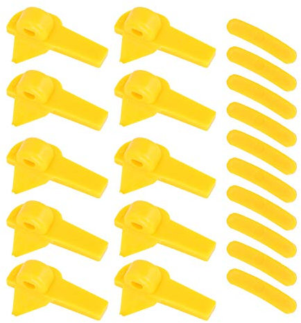 Agatige Tête de démontage de Pneu, 20 pièces de Montage de changeur de Pneu de Pneu Insert en Plastique Protection de Machine de Pneu Protecteur de Bord de Jante de Roue pour tête de Canard