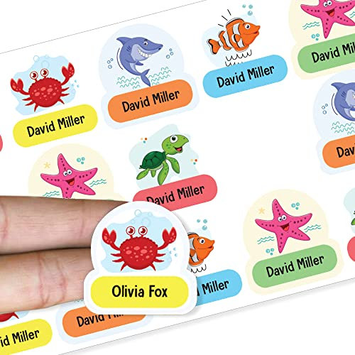Name Tag Stickers Name Labels Stickers Pack of 15 Stick on Washable No Iron on Clothing Labels Stick on Clothes Label Packwith®