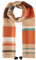 TOM TAILOR Damen 1039924 Schal mit Streifen, 19772-gold Flame orange, OneSize