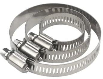 Schlauchschellen W4 Rohrschellen Edelstahl (10 Stk.) 8mm - 200mm (Ø 120mm-140mm / B 12,7m)
