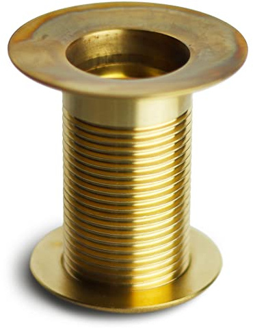 Piletta per Fontana da Giardino da 1 in Ottone Lucido con Tappo