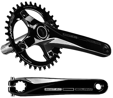 170mm Bielas Integradas Huecas per Bicicleta De Montaña 104BCD 36T Platos Y Bielas MTB De Un Solo Plato 8/9/10/11/12 Velocidades