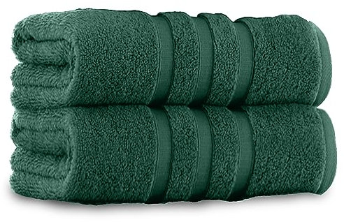 GC GAVENO CAVAILIA Bath Sheets Towels | 550 GSM Extra Large Bath Towle Set | Washable & Water Absorbent Bathroom Towels | Egyptian Cotton Bath Sheet, Dark Green