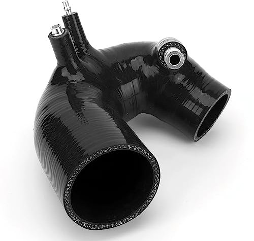 Tubo Aspirazione Silicone, Struttura 4 Strati Tubo Aspirazione Silicone per Abarth 500 595 695 500C (Nero)