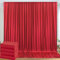 3x6 m Rot Vorhang für Kulissen, Party-Hintergrund Vorhang Rot Hochzeit Hintergrund, Polyester Vorhänge für Geburtstag Baby Dusche Taufe Brautdusche