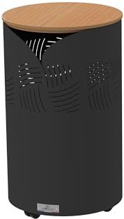 RUNDE PELLETBOX ESSENTIEL MIT DECKEL BAMBUS