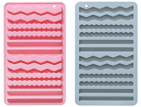 Silikon Backmatte Hundekekse 2 Stück, RUNEAY Müsliriegel Backform Silikon Hundekekse Backform 12 Riegel 2 Stücke Silikon Backmatten für Hundeleckerlies, Schokoladenform Pralinenform Silikon