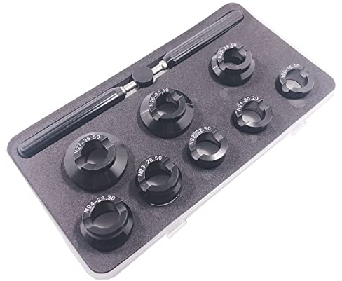 ZEZEFUFU 1 Satz Schwarz Uhren Reparatur Werkzeug Kit Schraubenschlüssel Werkzeug Back Case Opener für Rolex für Tudor, (Universal)