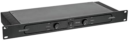 OMNITRONIC PKD-352 Class-D Studioverstärker | 2-Kanal-Studio-Verstärker mit Schaltnetzteil, 2 x 175 W / 4 Ohm, 2 x 100 W / 8 Ohm