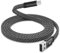 Magtame USB C Cable, Magnetic USB A to USB C Cables 3.3ft, Flat Coiled USBC Charger Cable, Type Fast Charging Charging Cord Compatible with Samsung for USB-C Device for Pad, Black