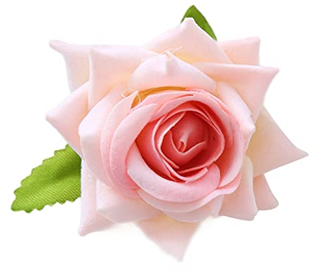 WENGU Pinces à cheveux en forme de fleur, pince à cheveux en forme de rose, pince à cheveux pour femme, broche de mariée, épingle à cheveux, broche rose, pince à cheveux pour femme