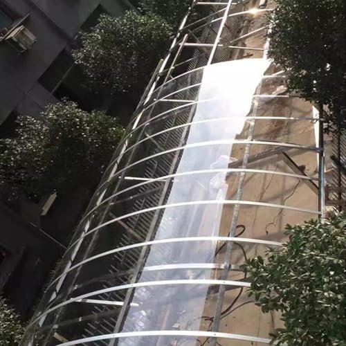 Pannello in policarbonato trasparente con protezione UV per coperture di pergole, serre, tettoie e verande, dimensioni personalizzabili, 1 x 6 m