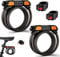 2 Pack Fenxyo Bike Locks Heavy Duty, Lightweight Bicycle Lock with Code 120cm, High Security Passcode Unlock, Waterproof/Scratch-Resistant/Resettable Combination Lock Ideal for Gift/Mountain Bike/Moto