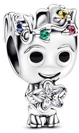 PANDORA Moments Marvel Groot Stern-Charm aus Sterling Silber, Kompatibel Moments Armbänder, 793559C01