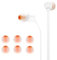 Tappi di ricambio in silicone compatibili con JBL Tune 110, cuscinetti di ricambio per auricolari, 3 pezzi, colore bianco