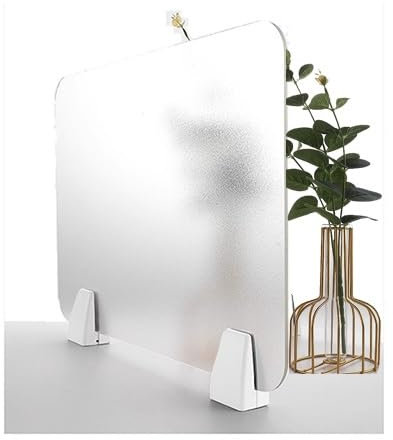 Freestanding Desk Privacy Divider, Desk Privacy Divider, Desk Privacy Panel, Clear Desk Divider Desk Partition Office Desk Frosted Acrylic Clamp-on Desk Partition For Schools Classrooms Students(30x6