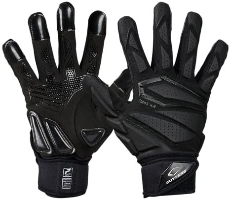 Cutters - Force 6.0 Lineman Handschuhe, Schwarz, Größe M