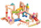Circuit à billes en bois 100 pièces, grand circuit de construction, jouets de motricité, jouets pour enfants à partir de 3 ans, jouet de construction éducatif, nombreuses possibilités de conception,