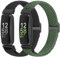 XANS Nylon Geflochtene Armband Kompatibel mit Fitbit Inspire 3/Inspire 2/Inspire/Inspire HR/Fitbit Ace 3/Ace 2, Elastisches Verstellbares Ersatzarmband Dehnbare Weiche Sport Armband für Damen Herren