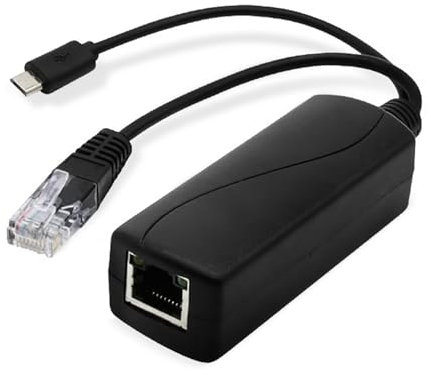 Micro USB 48V vers 5V POE Splitter Power Over Ethernet 48V vers 5V 2A USB Femelle Compatible avec IEEE802.3af
