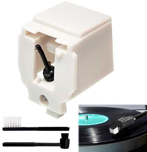 1Pcs Audio Technica Stylus, Record Player Needle Replacement, Vinyl Phonograph Turntable Stylus with 2 Cleaning Brush