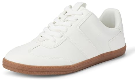 Amazon Essentials Scarpe da Ginnastica Retrò Basse Donna, Bianco, 39 EU