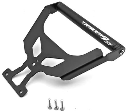 SHYYBD Supporto Per Navigatore GPS Per Moto Per Tracer 9/GT 900/GT 2021-2024 Di Montaggio A Piastra Staffa Di Espansione(Nero 1)