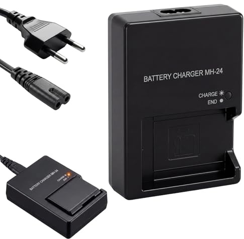Cagrin MH-24 Chargeur pour EN-EL14 EN-EL14A, Chargeur Rapide pour Nikon | Compatible avec Nikon D3100 D3200 D3300 D3400 D3500 D5100 D5200 D5300 D5500 D5600 P7000 P7100 P7700 Appareils Photo Reflex