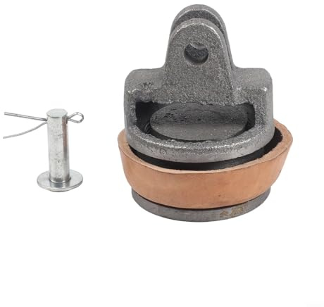 Kolben für Handschwengelpumpe Typ 75 mit Lederdichtung, Bolzen und Splint, aus Grauguss für Gartenpumpen Reparatur und Wartung