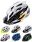 meteor Fahrradhelm Herren Damen Kinder-Helm MTB rollerhelm kinderfahrradhelm Mountainbike rennradhelm Inliner skaterhelm BMX fahradhelm Scooter Jungen Bike Helmet L 58-61 cm Weiß/Schwarz/Orange
