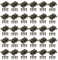 Brass Vintage Butterfly Hinge Furniture Cabinet Drawer Door Hinges 30PCS VintageBox Hinges for Cabinet Drawer Jewelry Box
