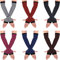 SATINIOR 6 Paare Frauen Lange Fingerlose Handschuhe Stricken Armwärmer Daumenloch Dehnbare Handschuhe (Streifenserie)