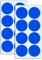 50mm Punktaufkleber Klebepunkte Aufkleber Etiketten Markierungspunkte - Blau, 240 Stück
