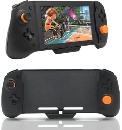 Manette sans fil pour Nintendo Switch, grande poignée ergonomique pour Switch avec induction gravitationnelle du gyroscope à six axes, double vibration du moteur et bouton de capture d'écran, sac de